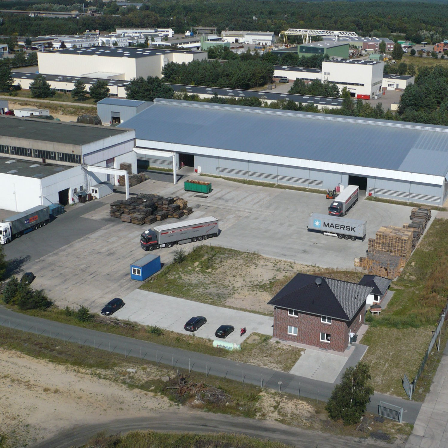 Holzkohlewerk Lüneburg aus der Vogelperspektive